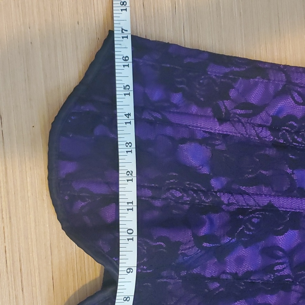 Elegant Purple Lace Dress